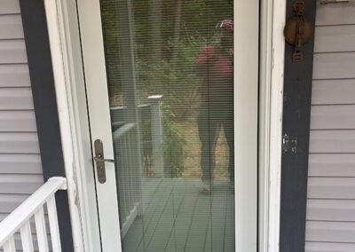 Old exterior door in need of replacement